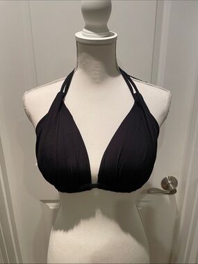 Gottex Black Halter Bikini Top